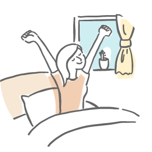 ตื่นนอนตอนเช้า