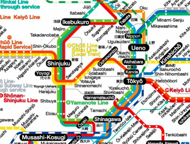 รวม แผนที่รถไฟ โตเกียว และเมืองข้างเคียง พร้อมพาสสุดคุ้ม