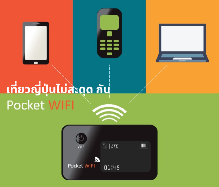 Pocket Wifi ญี่ปุ่น จองง่าย ได้ชัวร์ ใช้เน็ตจุใจ เที่ยวแบบไม่สะดุด