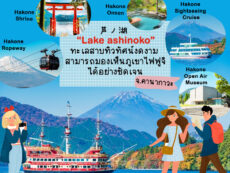 Lake Ashinoko ทะเลสาบทิวทัศน์งดงาม สามารถมองเห็นภูเขาไฟฟูจิได้อย่างชัดเจน