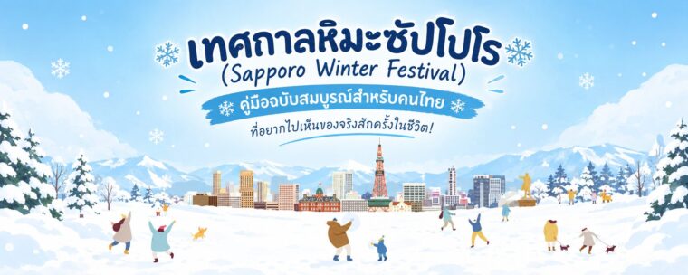 เทศกาลหิมะซัปโปโร (Sapporo Winter Festival ) : คู่มือฉบับสมบูรณ์สำหรับคนไทย ที่อยากไปเห็นของจริงสักครั้งในชีวิต!