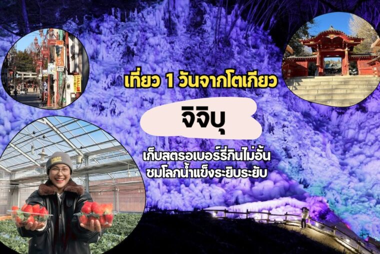 ชมโลกน้ำแข็งระยิบระยับ & กินสตรอว์เบอร์รีไม่อั้น! แพลนเที่ยวจิจิบุ 1 วันจากโตเกียว
